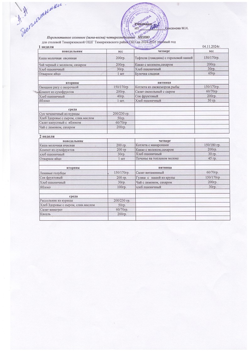 перспективное меню 1